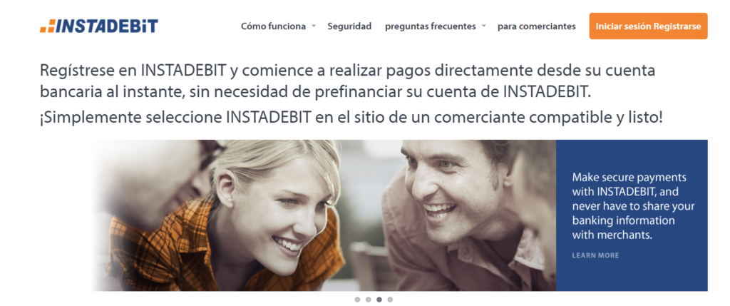 Depositos con InstaDebit