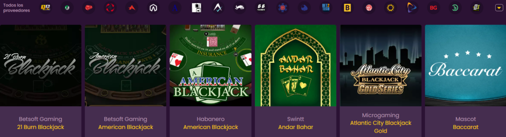 cartas black jack