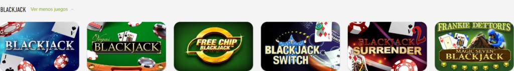 mejores juegos de blackjack