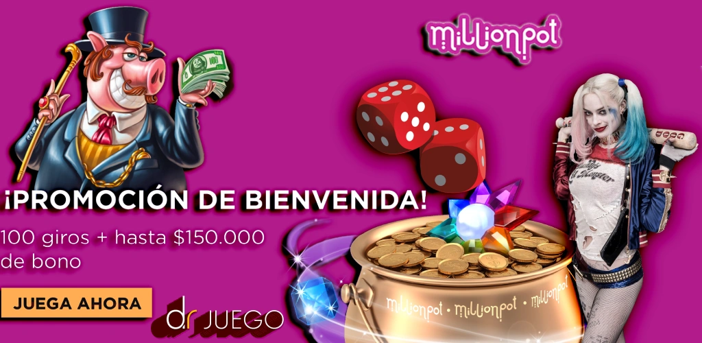 Bono de Bienvenida de Millionpot Casino