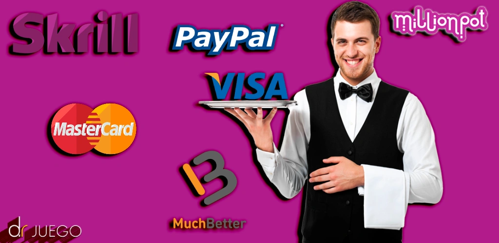 Metodos de pago y retiro de millionpot casino