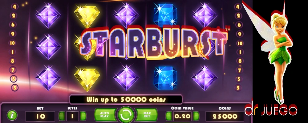 Caracteristicas de Starburst By NetEnt