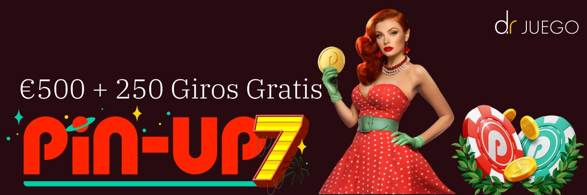 hasta €500 + 250 Giros Gratis con el Bono de Bienvenida de PinUp Casino